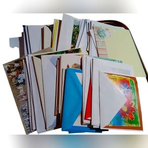 Miscellaneous Blank Cards New With Envelopes 2 Gallon Bags Full 90 Plus